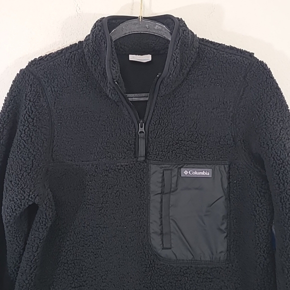 *NWT* COLUMBIA Women's Black West Bend 1/4 Zip Fleece Pullover, size Medium - Picture 2 of 7